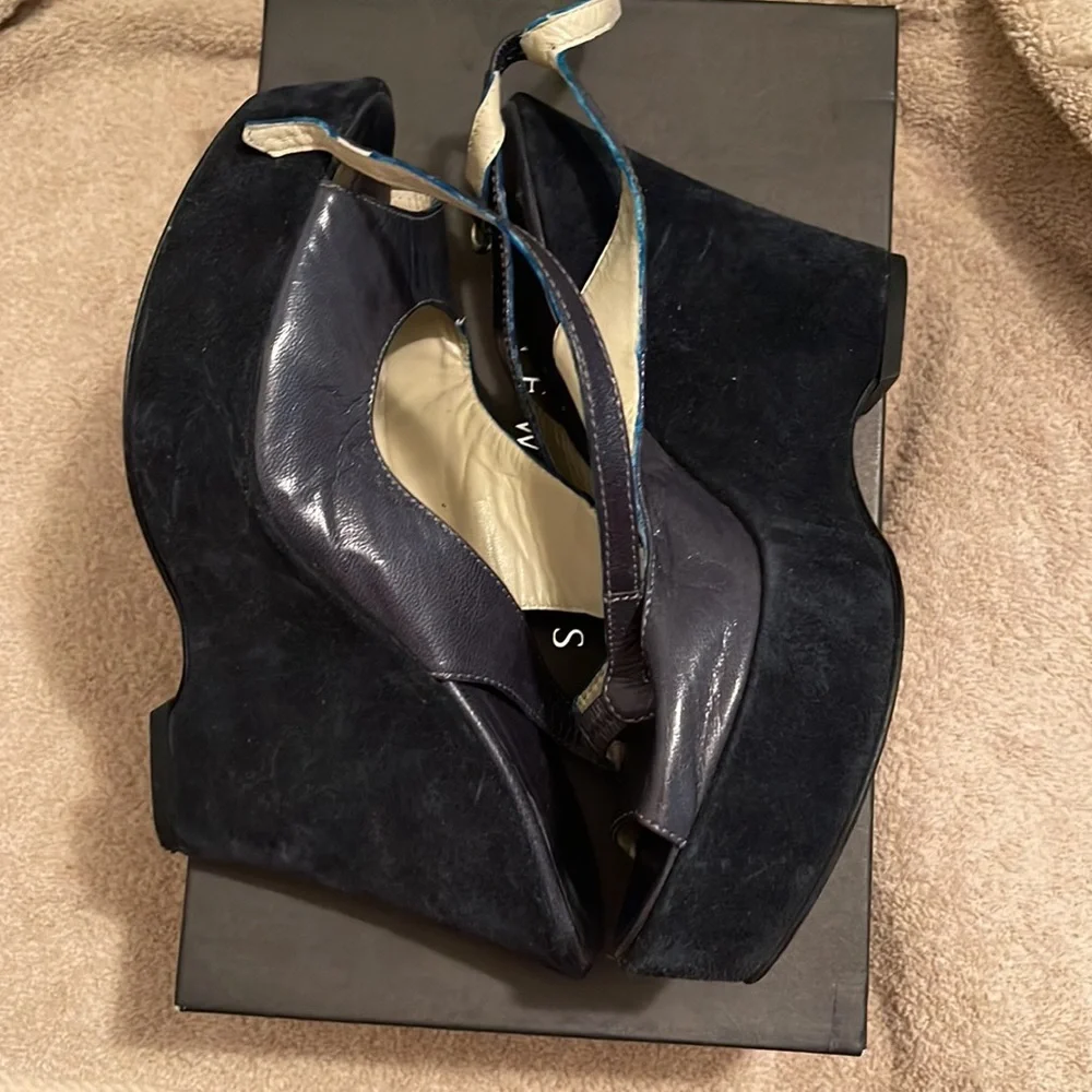 BARNEYS NEWYORK - Liana -platform peep toe platforms - size 37 EUR - Picture 2 of 9